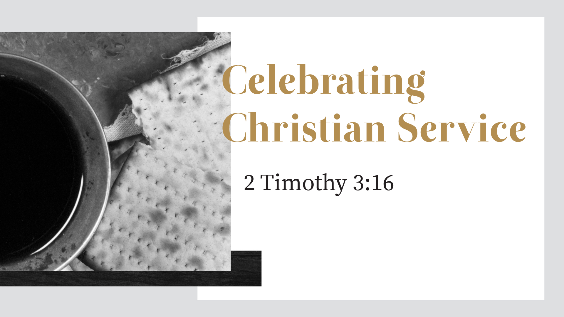 Celebrating Christian Service